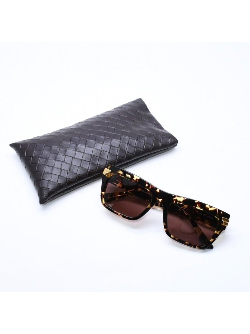 Bottega Veneta Side Logo Sunglasses Eyewear 18 145 Gold
